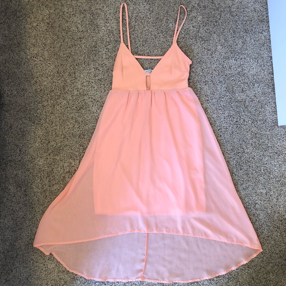 Solemio Los Angeles orange cream dress size small